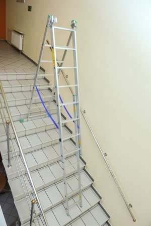 Drabina aluminiowa 3x11 Drabex na schody (wysokość robocza: 8,80m) 99674945