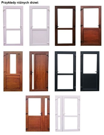 Drzwi zewnętrzne sklepowe (kolor: biały, strona: lewa, szerokość: 90 cm) 54469182