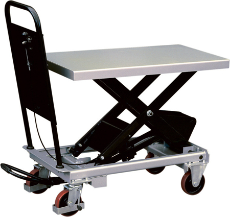 Ruchomy stół podnośny (udźwig: 750 kg, wymiary platformy: 1010x520 mm, wysokość podnoszenia min/max: 435-1000 mm) 310563